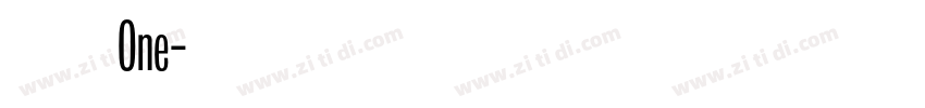 摇滚乐 One字体转换
